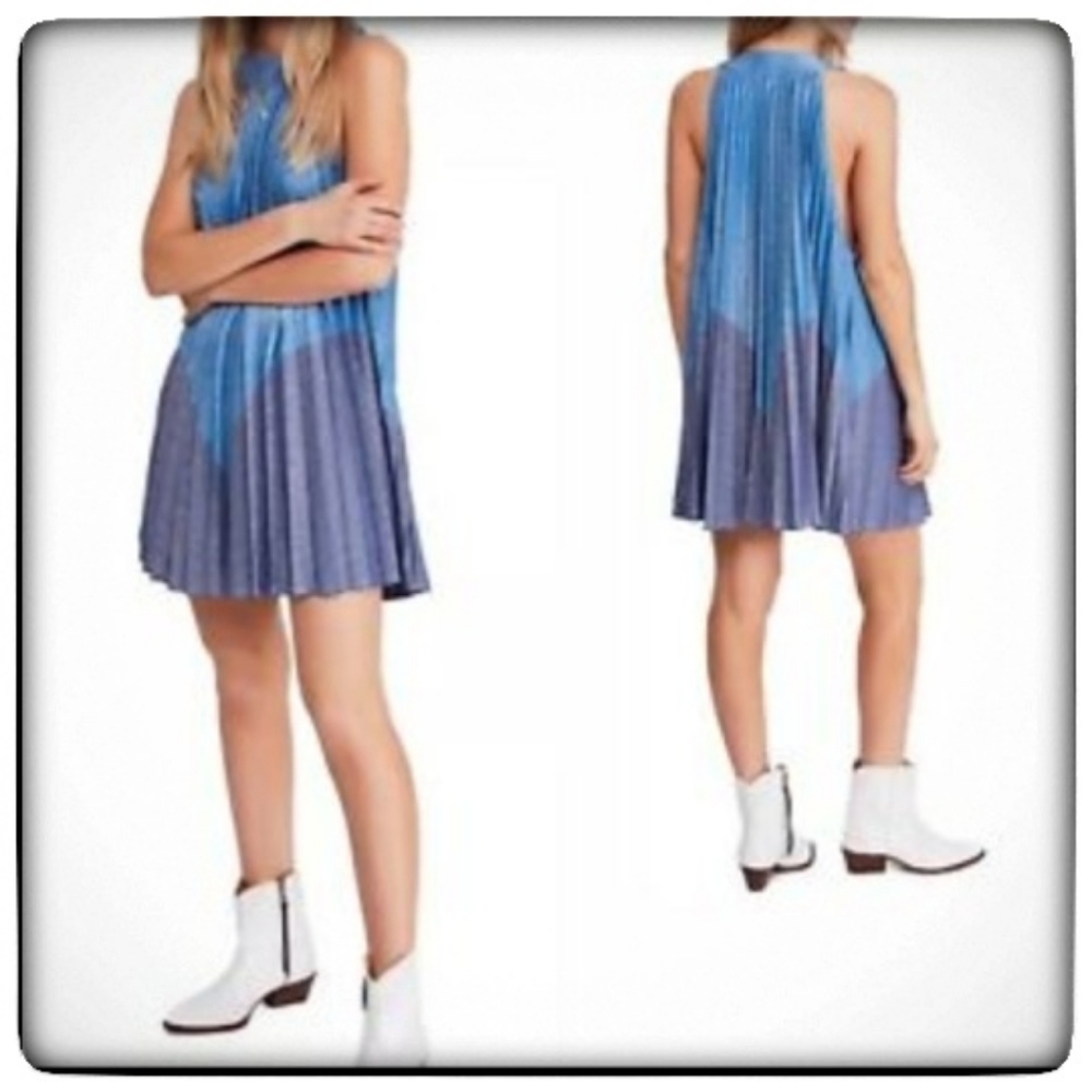 FREE PEOPLE Pleated Love Minidress - Picture 3 of 3